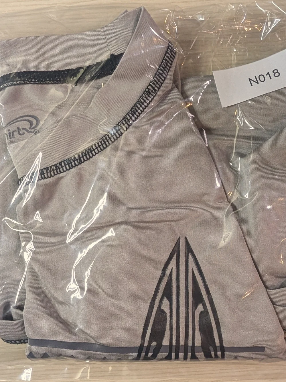 Kids Short Sleeve Swim Rashguard - Light Gray Tribal Print